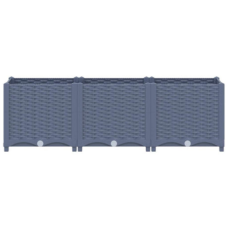 Vidaxl Planter enlevé 120x40x38 cm en polypropylène