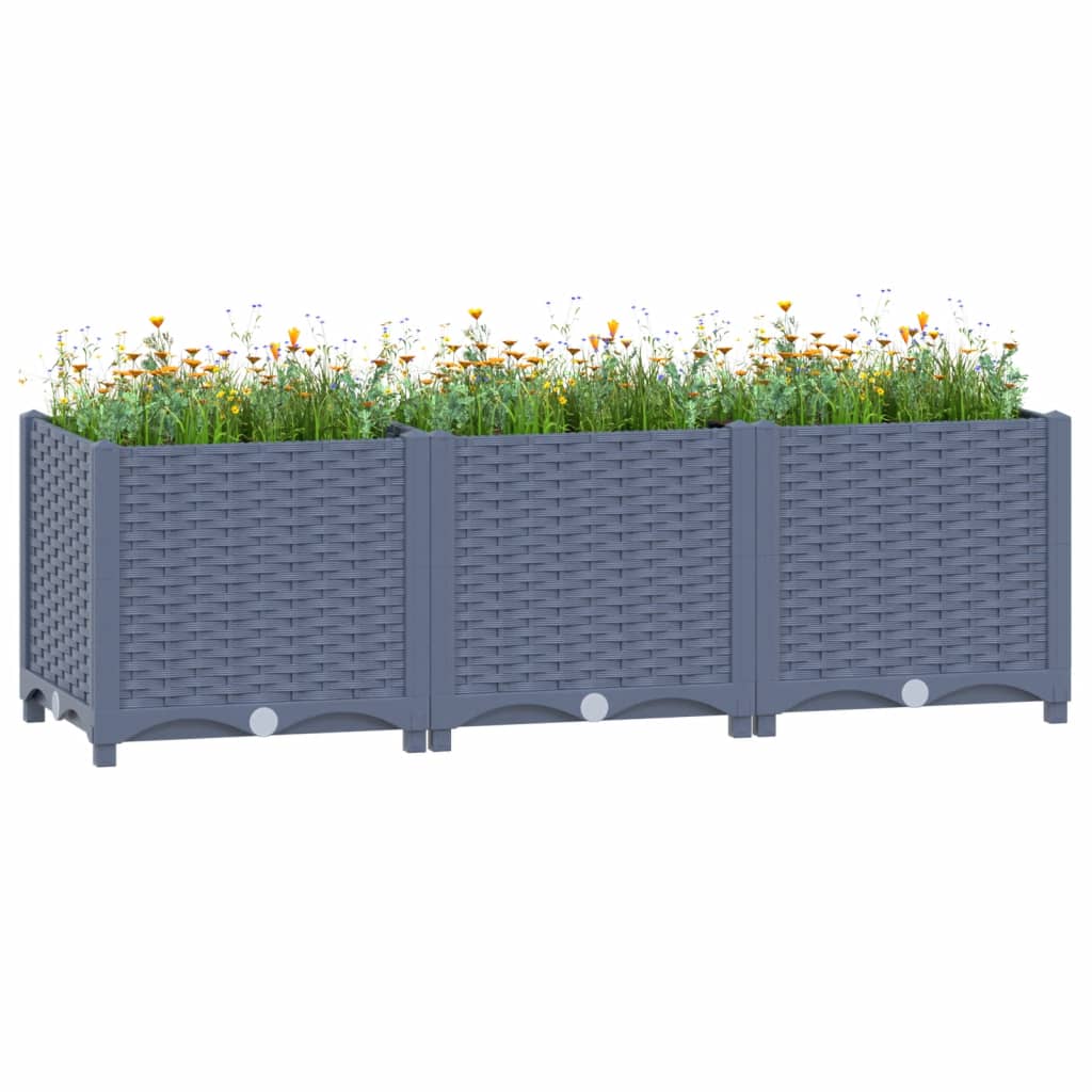 Vidaxl Planter hevet 120x40x38 cm polypropylen