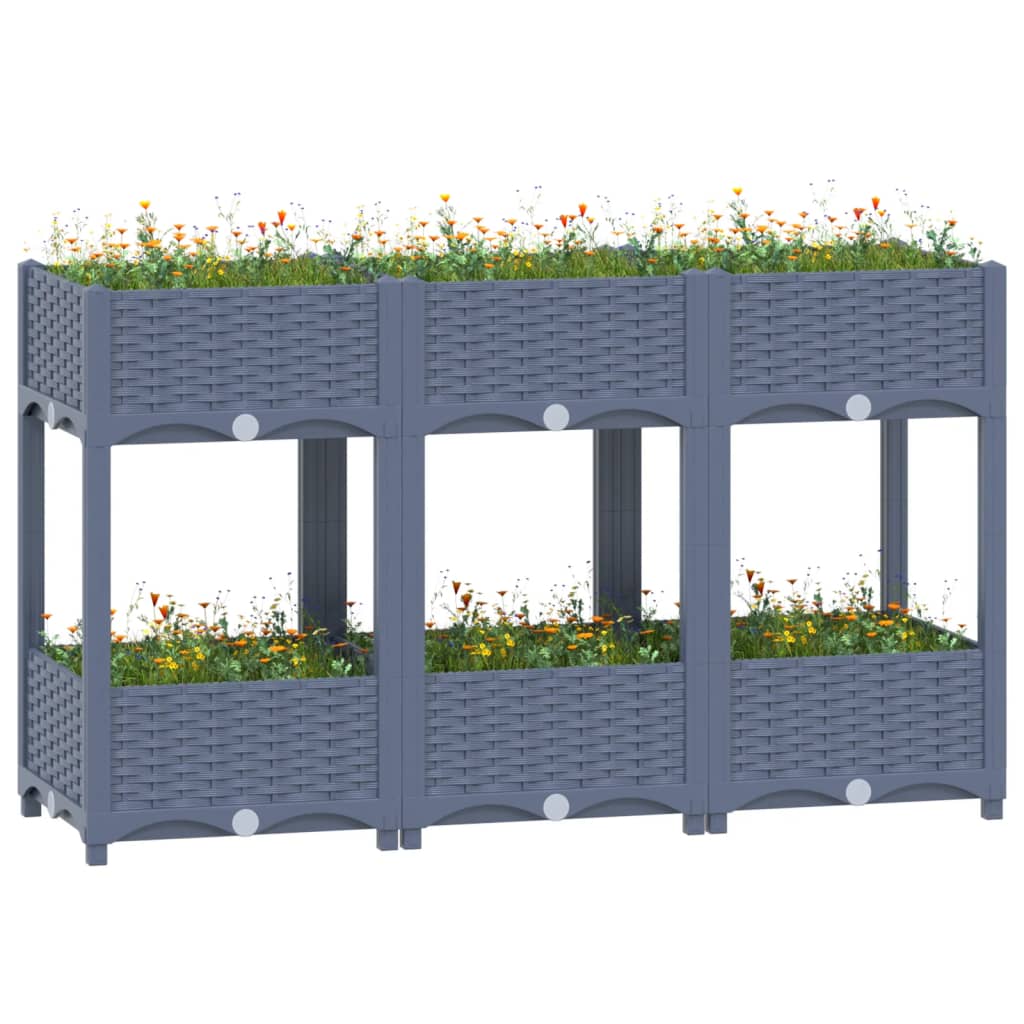 Vidaxl Planter hevet 120x40x71 cm polypropylen