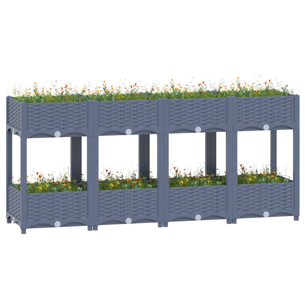 Vidaxl Planter hevet 160x40x71 cm polypropylen