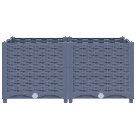 Vidaxl Planter surélevé 80x80x38 cm en polypropylène
