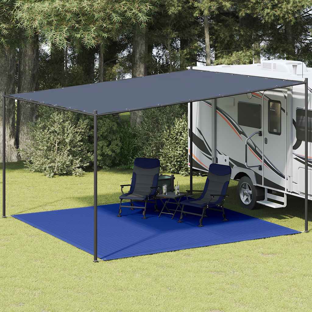 Tapis de tente Vidaxl 400x400 cm bleu HDPE