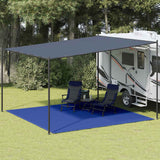 Tapis de tente Vidaxl 400x400 cm bleu HDPE