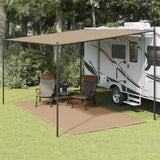 Tapis de tente Vidaxl 200x400 cm taupe