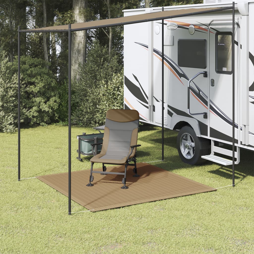 Tappeto tenda Vidaxl 250x250 cm taupe