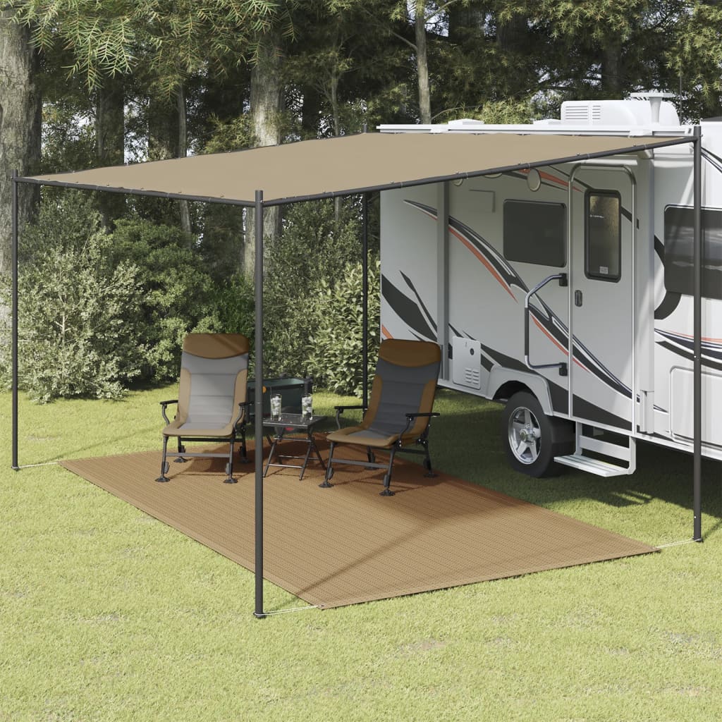 Tappeto tenda Vidaxl 250x400 cm taupe