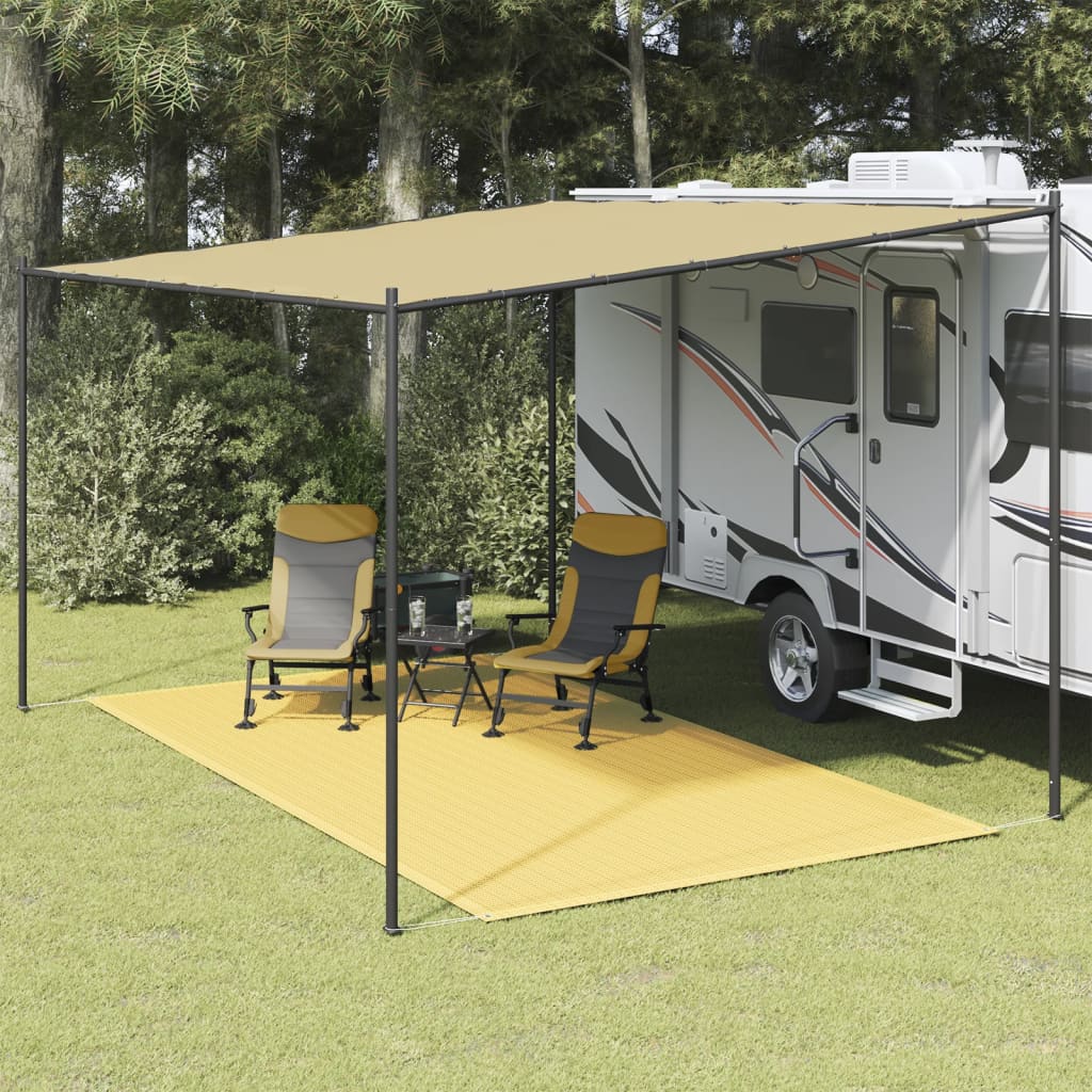 Tappeto tenda Vidaxl 250x450 cm beige