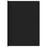 Tapis de tente Vidaxl 300x600 cm noir