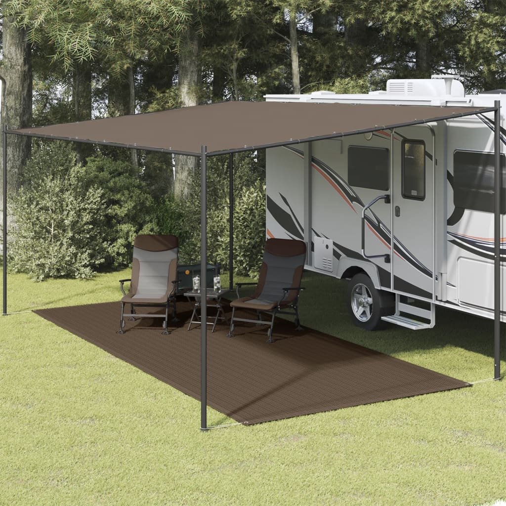 Tappeto tenda Vidaxl 250x500 cm marrone