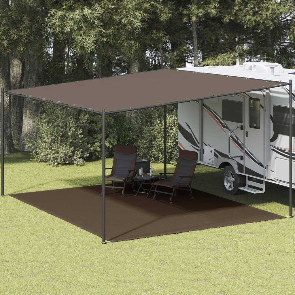 Tappeto tenda Vidaxl 400x500 cm marrone