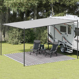 Tapis de tente Vidaxl 400x400 cm anthracite HDPE et blanc