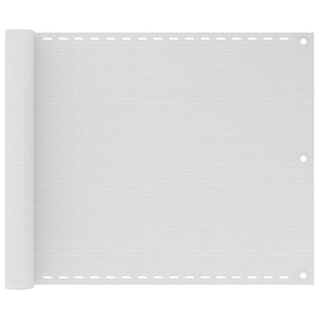 Écran de balcon Vidaxl 75x300 cm HDPE blanc