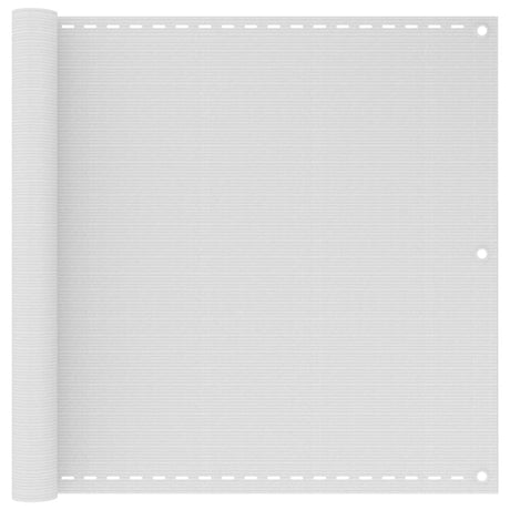 Écran de balcon Vidaxl 90x500 cm HDPE blanc