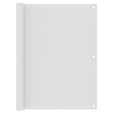 Écran de balcon Vidaxl 120x500 cm HDPE blanc