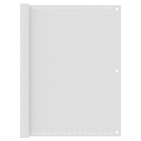 Écran de balcon Vidaxl 120x500 cm HDPE blanc