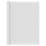 Écran de balcon Vidaxl 120x600 cm HDPE blanc