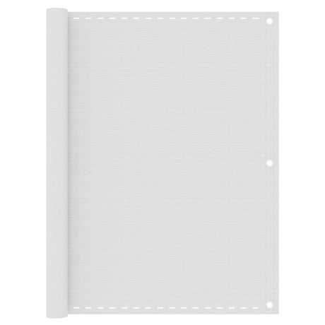 Écran de balcon Vidaxl 120x600 cm HDPE blanc