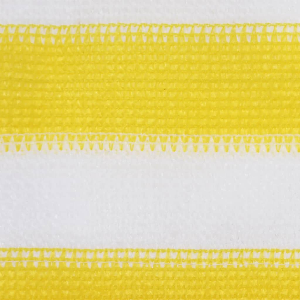 Écran de balcon Vidaxl 75x300 cm HDPE jaune et blanc