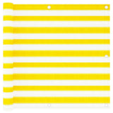 Écran de balcon Vidaxl 90x300 cm HDPE jaune et blanc
