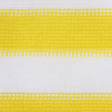 Écran de balcon Vidaxl 90x500 cm HDPE jaune et blanc