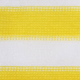Écran de balcon Vidaxl 120x500 cm HDPE jaune et blanc