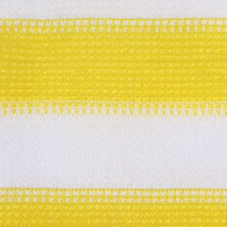 Écran de balcon Vidaxl 120x500 cm HDPE jaune et blanc