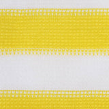 Écran de balcon Vidaxl 120x600 cm HDPE jaune et blanc