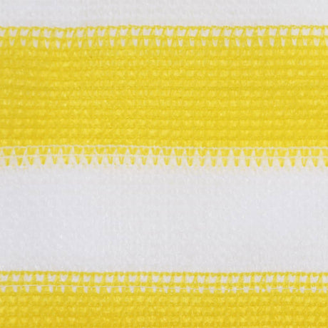 Écran de balcon Vidaxl 120x600 cm HDPE jaune et blanc