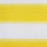 Écran de balcon Vidaxl 120x600 cm HDPE jaune et blanc