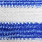 Écran de balcon Vidaxl 75x400 cm HDPE bleu et blanc