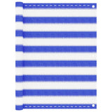 Écran de balcon Vidaxl 90x300 cm HDPE bleu et blanc