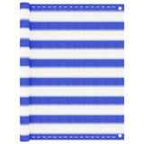 Écran de balcon Vidaxl 90x400 cm Bleu HDPE et blanc