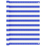 Écran de balcon Vidaxl 120x400 cm HDPE bleu et blanc