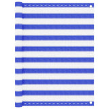 Écran de balcon Vidaxl 120x400 cm HDPE bleu et blanc