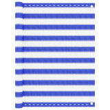 Écran de balcon Vidaxl 120x500 cm HDPE bleu et blanc