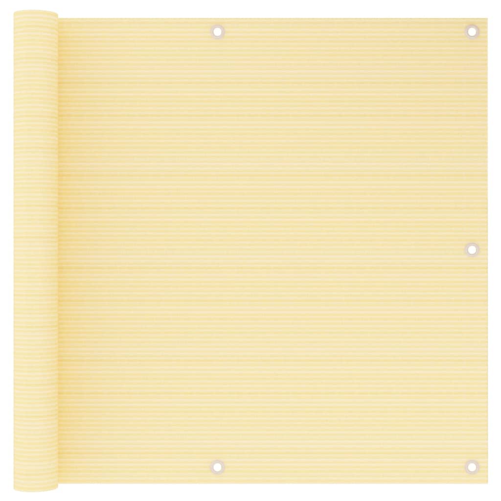 Vidaxl balkongskjerm 90x400 cm hdpe beige