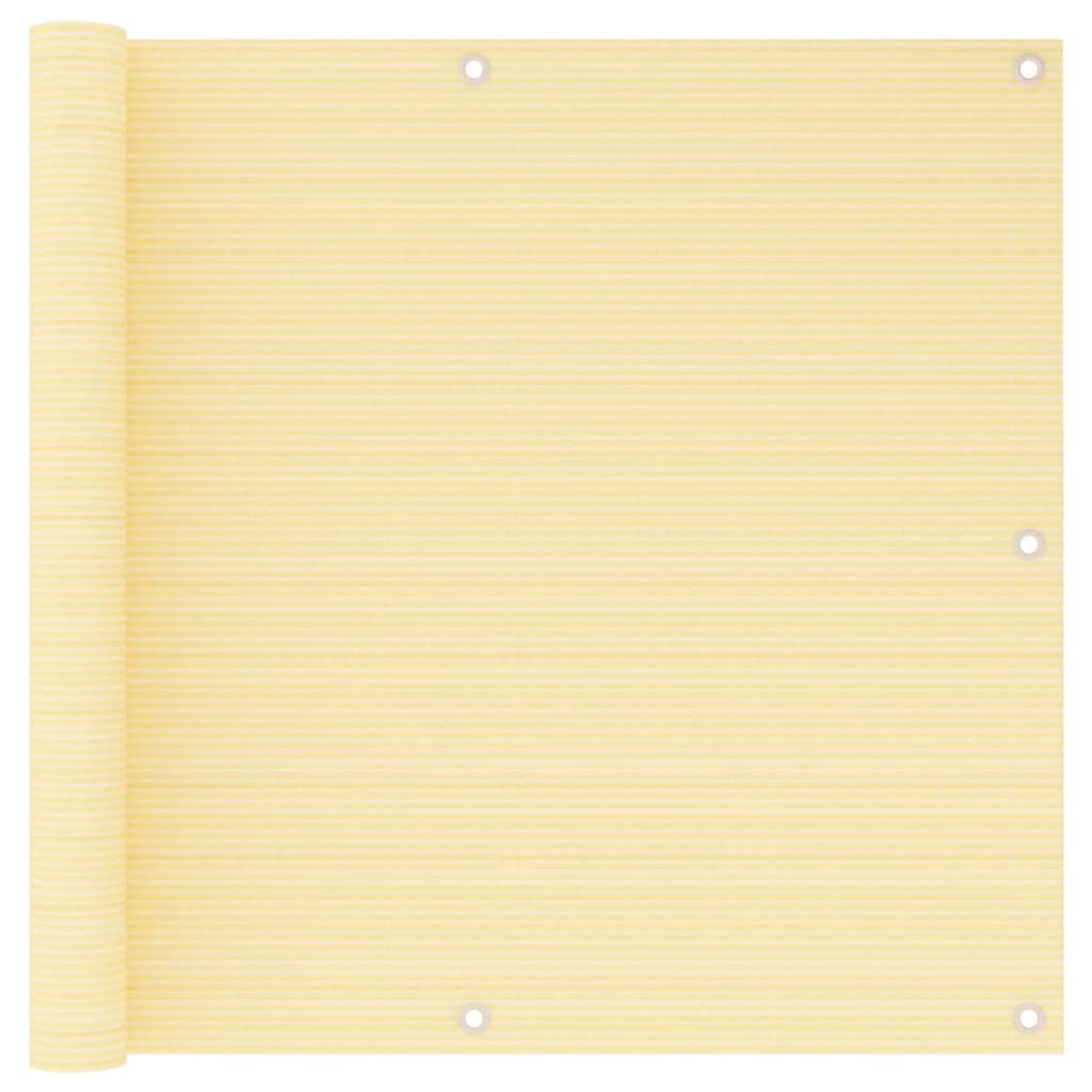 Vidaxl balkongskjerm 90x500 cm hdpe beige