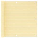 Écran de balcon Vidaxl 90x500 cm beige HDPE