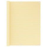 Écran de balcon Vidaxl 120x500 cm beige HDPE