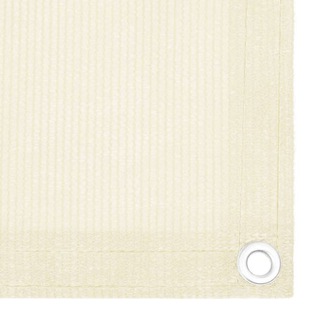 Paravent de balcon VidaXL 120x300 cm HDPE couleur crème