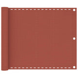 Écran de balcon Vidaxl 75x300 cm en terre cuite HDPE -Colored