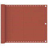 Vidaxl Balcony Screen 75x500 cm HDPE Terracotta -Colored