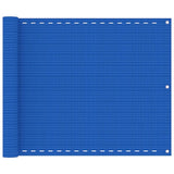 Écran de balcon Vidaxl 75x500 cm bleu HDPE