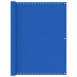 Écran de balcon Vidaxl 120x500 cm bleu HDPE
