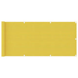 Écran de balcon Vidaxl 75x400 cm jaune HDPE
