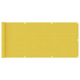 Balkon zaslon Vidaxl 75x500 cm HDPE Yellow