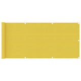 Écran de balcon Vidaxl 75x500 cm jaune HDPE