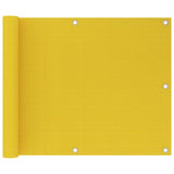 Vidaxl Balcony Schermata 75x600 cm HDPE Yellow