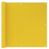 Écran de balcon Vidaxl 90x300 cm jaune HDPE