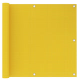 Écran de balcon Vidaxl 90x300 cm jaune HDPE